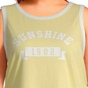 Flirtitude Yellow Sunshine Sleeveless Tank Top XL